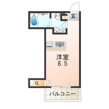 岸里駅 徒歩10分 2階の物件間取画像